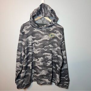 Green Bay Packers Hoodie Men's XL Camo Antigua Sweatshirt NFL Football **Read